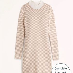 Abercrombie & Fitch Long Sleeve Mock Neck Sweater Dress